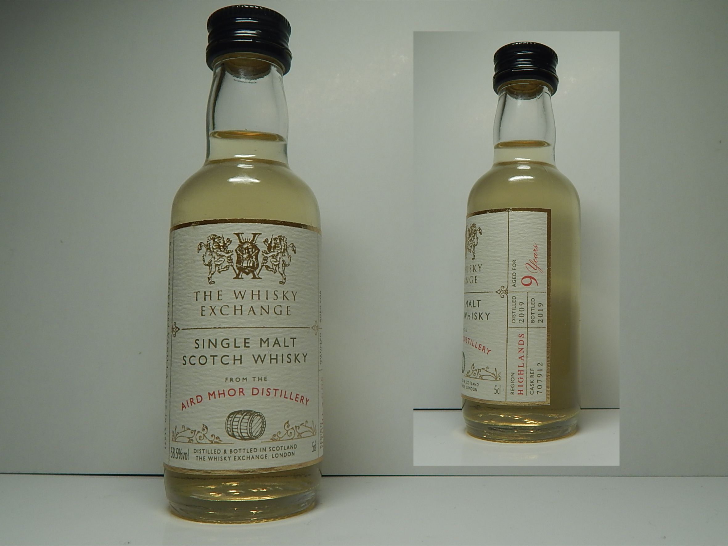 AIRD MHOR HSMSW 9yo 2009-2019 "The Whisky Exchange" 5cl 58,5%vol