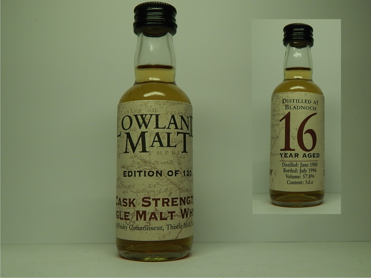 Lowland Malt CSSMW 16yo 1980-1996 "Whisky Connoisseur" 5cl.e 57,8%