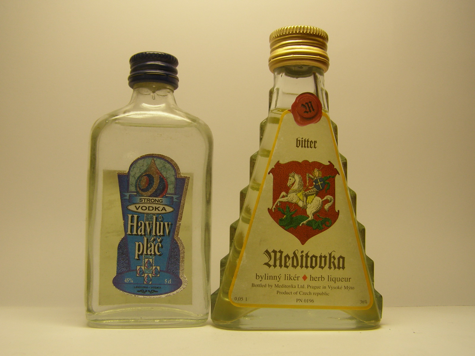 HAVLUV PLÁČ Strong Vodka , MEDITOVKA Bitter