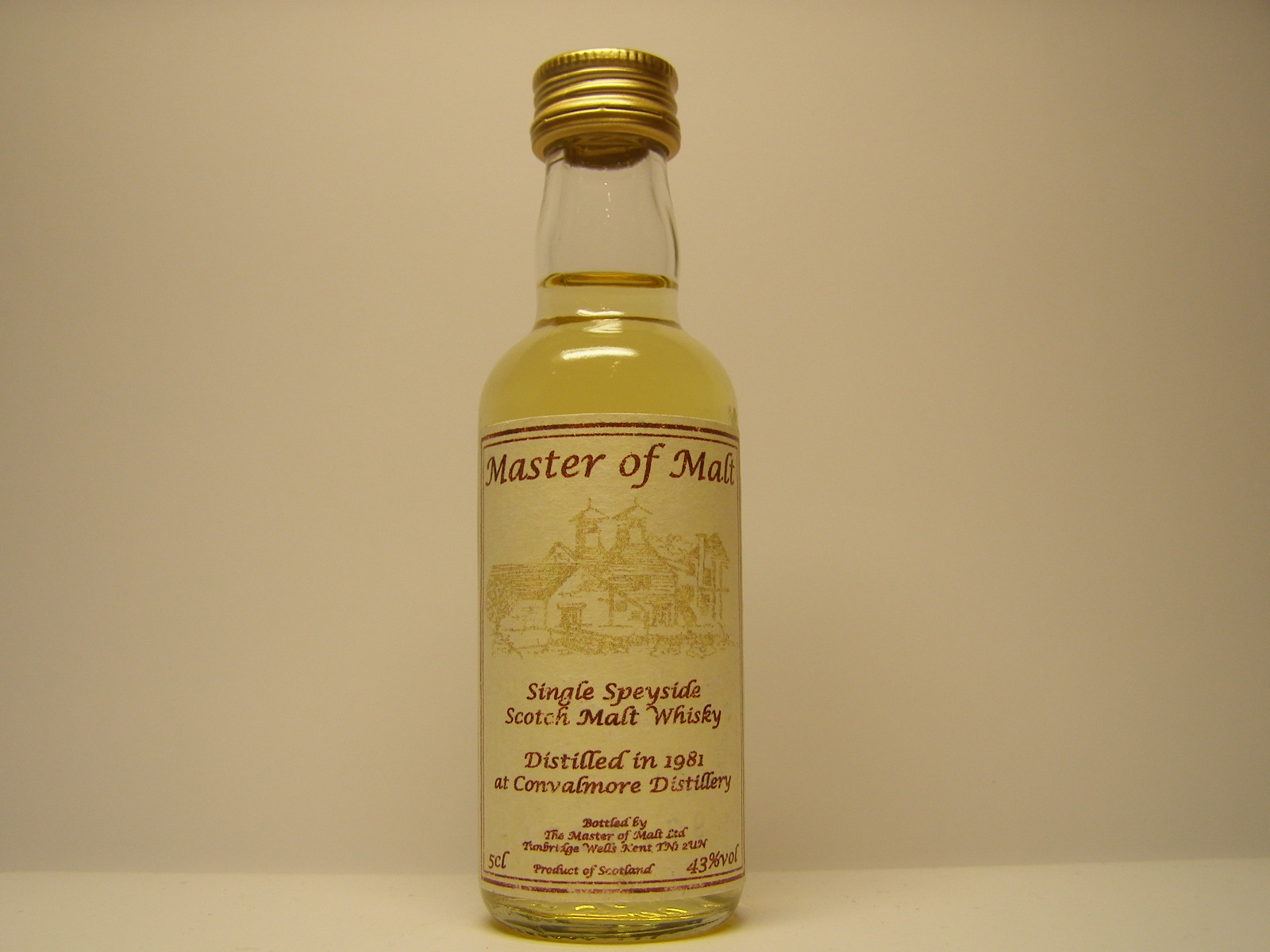 SSSMW 1981 "Master of Malt" 5cl 43%vol