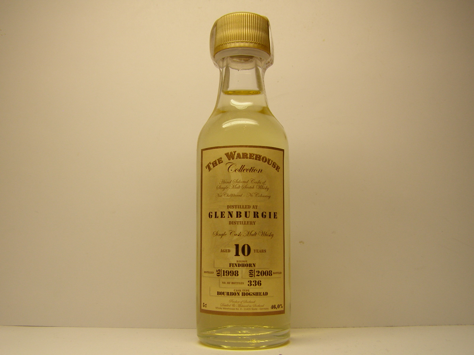 SCMW 10yo 1998-2008 "The Warehouse Collection" 5cl 46%