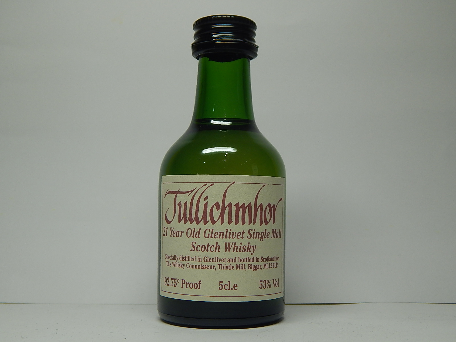 TULLICHMHOR Old GSMSW 21yo "Whisky Connoisseur" 5cl.e 53%Vol 92,75´Proof