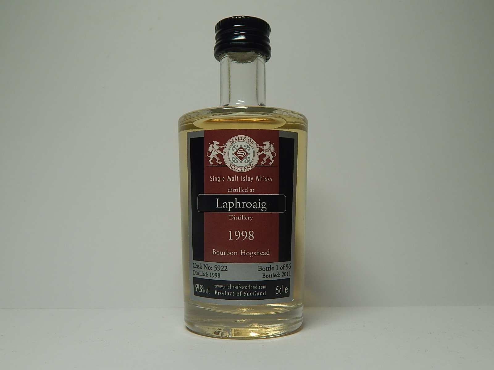 Bourbon Hogshead SMSW 13yo 1998-2011 "Malts of Scotland" 5cle 59,8%vol. 