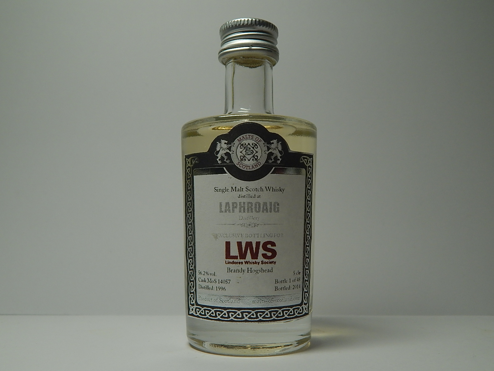 LWS SMSW Brandy Hogshead 18yo 1996-2014 "Malts of Scotland" 5cle 56,2%vol