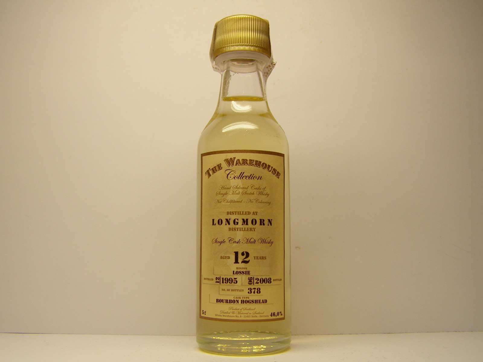 SCMW 12yo 1995-2008 "The Warehouse Collection" 5cl 46%