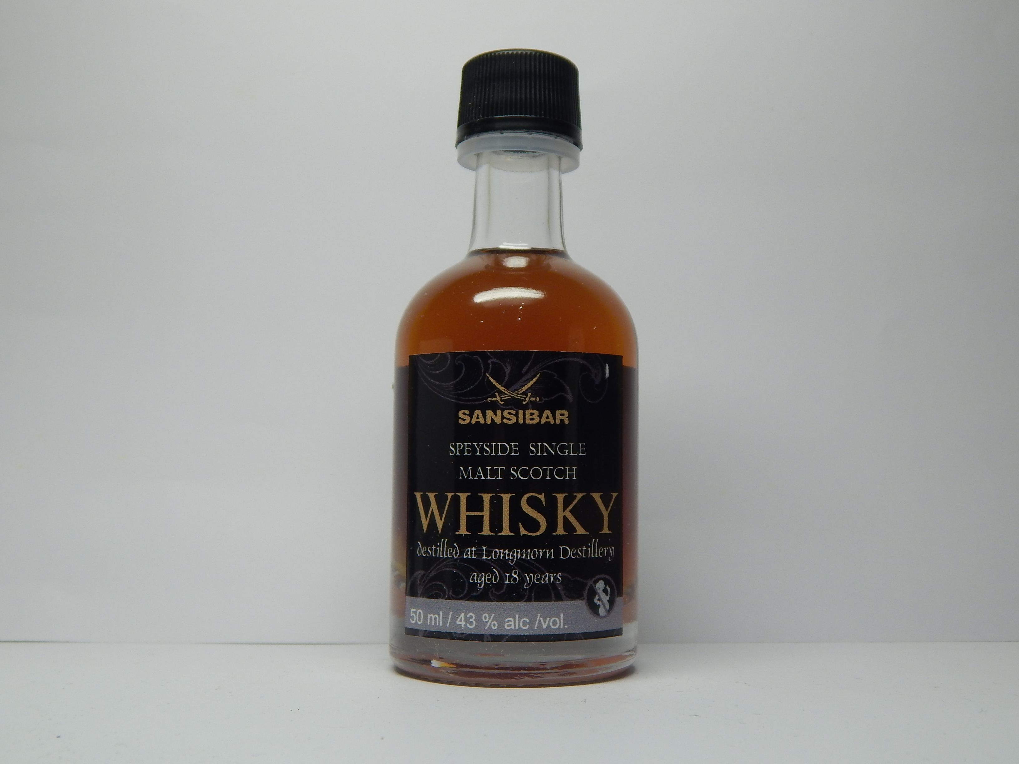 SSMW 18yo "Sansibar Whisky" 50ml 43%alc/vol.