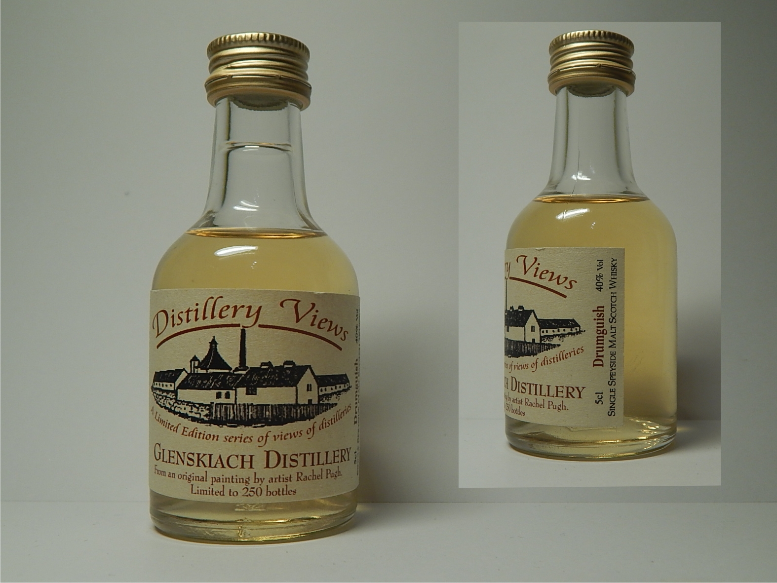 Distillery Views DRUMGUISH GLENSKIACH SSMSW " Whisky Connoisseur " 5cl 40%Vol 1/250 bottles