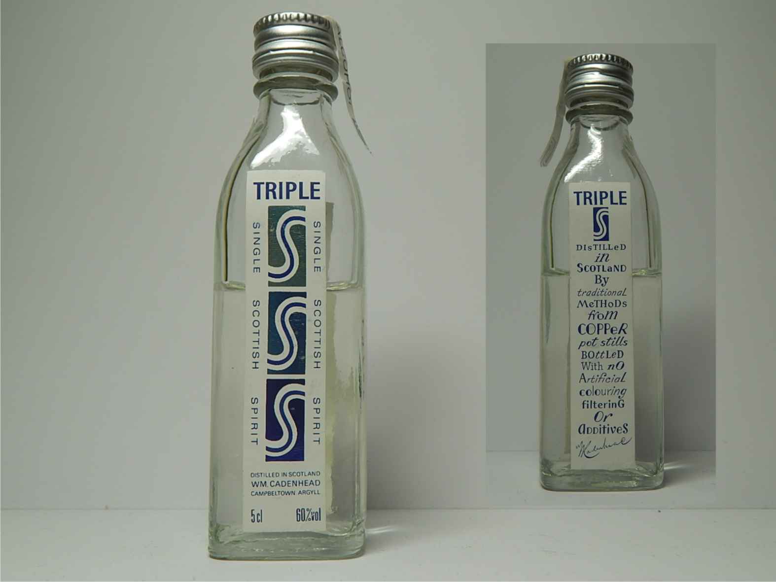 Triple blue SSS  "Cadenhead´s" 5cl 60%vol
