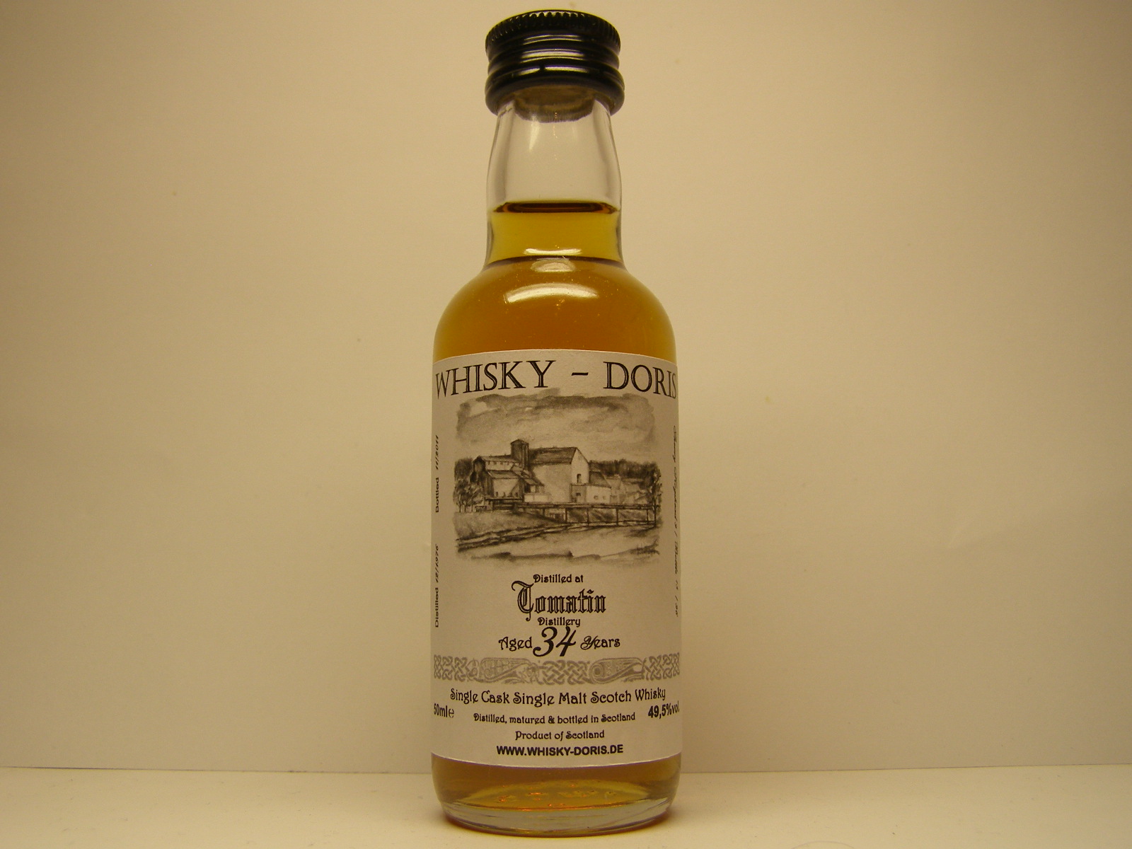 SCSMSW 34yo 1976-2011 "Whisky - Doris" 50mle 49,5%vol. 